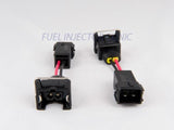 Fuel Injector Clinic Set of 4 injec plug adap for Jetronic/EV1 F to Honda OBD2 M