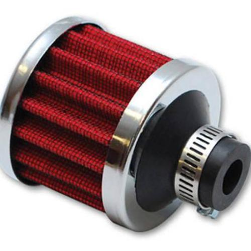 Crankcase Breather Filter w/Chrome Cap 1/2 Crankcase Breather Filter w/Chrome Cap 1/2