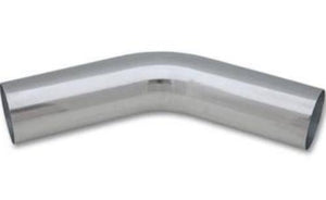 Vibrant  2.5" O.D. Aluminum 45 Degree Bend - Polished 2177