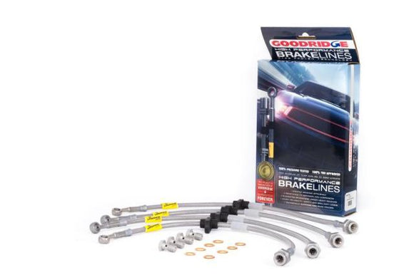Goodridge G-Stop SS Brake Line Kit for 95-98 Nissan 240SX S14 Front & Rear with ABS - 22062
