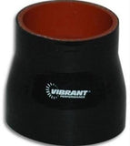 Vibrant 4 Ply Silicone Straight Transition Connector - 2.75" x 3" x 3" Long  2773
