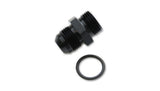 Vibrant -8AN Flare to AN Straight Cut Thread (3/4-16) with O-Ring Adapter Fitting -16831