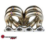 SpeedFactory Racing Stainless Steel Ramhorn Turbo Manifold D series T3, 44/46mm V-Band WG Flange