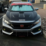 Hybrid Racing Tribute Windshield Sunstrip-Black