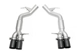 SOUL Res Muffler Bypass Exh-3.5"Strght Cut Blk Tips for 12-18 BMW F06/F12/F13 M6