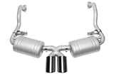 SOUL Performance Exh-Blk Chrome Doub Wall Tips for 05-08 Porsch 987.1 Caym/Boxst