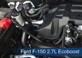 JLT Passenger Side Oil Separator 3.0 - Clear Anodized for 11-19 Ford F-150 2.7L/3.5L/5.0L