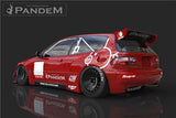 GReddy Hatchback Pandem Rocket Bunny Side Skirts for 92-95 Honda Civic EG