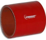 Vibrant Silicone Straight Coupler (1.5" I.D. x 3" Long) Black 2702