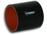 Vibrant 2718B 4 Ply Silicone Sleeve - 4" I.D. x 3" Long Black 2718