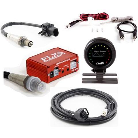 PLX Devices DM-6 + SM-AFR Wideband Gauge Combo Wideband Air/Fuel Ratio Oxygen Sensor Controller 2719 PLX