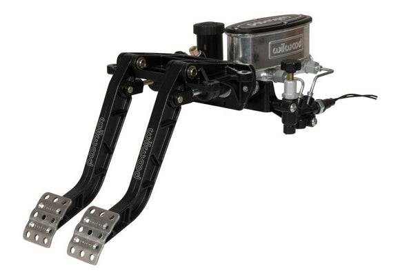 Wilwood Adjust-Tandem Dual Pedal-Brake/Clutch-Fwd.Swing Mount-6.25:1-Blk E-Coat