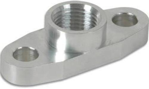 Vibrant Aluminum Oil Flange - Tapped - 1/2