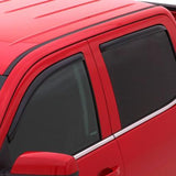 AVS Crewmax Ventvisor In-Channel Front & Rear Window Deflectors 4pc - Smoke for 07-18 Toyota Tundra