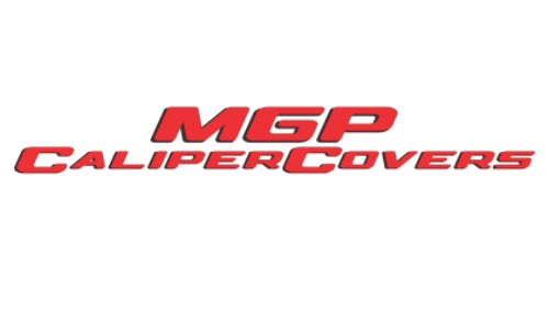 MGP 4 Caliper Covers Engraved Front & Rear GMC Red Finish Silver Char 2011 GMC Savana 2500