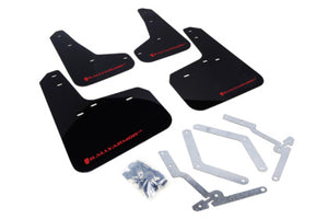 Rally Armor Black Mud Flap w/ Red Logo for 13+ Ford Focus ST