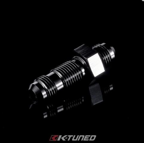 K-Tuned 3AN Steel Bulkhead, Straight - 3BH-S00