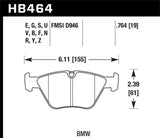 Hawk HPS Brake Pads - BMW 330/M3/X3/Z4 - FRONT - 2001-2010 - HB464F.764