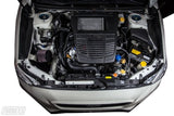 Turbo XS Billet Aluminum Radiator Stay - Black for 15-16 Subaru WRX/STI