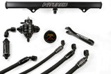 K-Tuned Center Feed Complete Fuel System with Blue fuel rail  FLK-CF-BLU