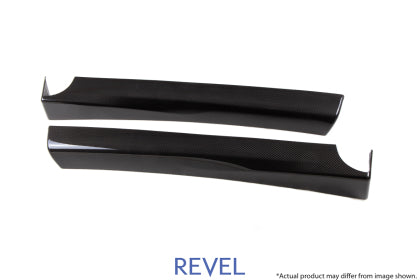 Revel GT Dry Carbon Door Trim L+R Set for Tesla Model 3 - 2pc Interior Upgrade