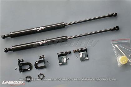 GReddy Engine Hood Lifter Kit (Designed for OEM weight hoods) for 08-11 Mitsubishi Evo X CZ4A