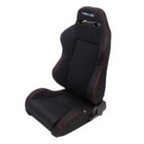 NRG Innovations Cloth Sport Seat W/ Red Stitching -- LEFT &  RIGHT RSC-200L/R