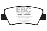 EBC 3.3 Greenstuff Rear Brake Pads for 09-11 Hyundai Azera