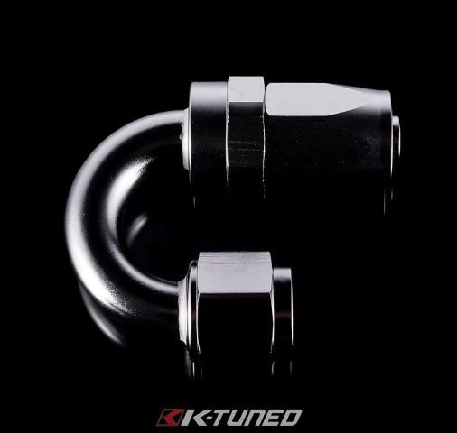 K-Tuned 6AN Hose End - 180 Degree - 6HE-180