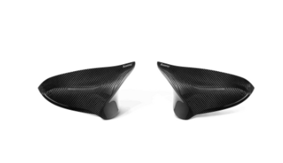 Akrapovic (F80) Carbon Fiber Mirror Cap Set - High Gloss for 2014+ BMW M3