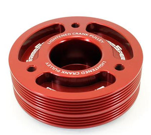 GrimmSpeed Red Lightweight Crank Pulley for Subaru