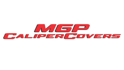 MGP Caliper Covers Front& Rear Engraved Front Mustang ,Rear 2015/GT Red finish silver