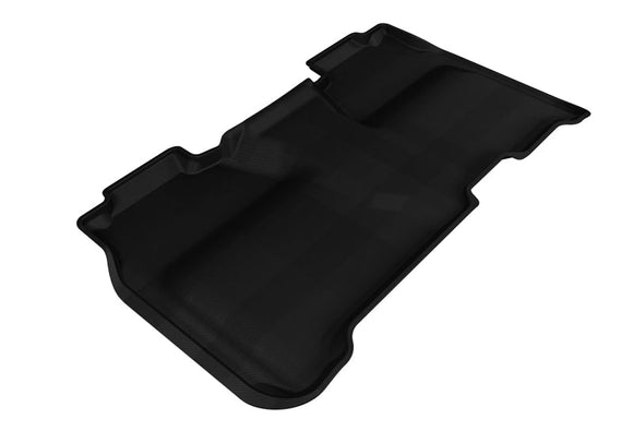 3D MAXpider Kagu 2nd Row Floormats - Black for 2014-2019 Chevrolet Silverado Crew Cab