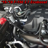 JLT Passenger Side Oil Separator 3.0 - Clear Anodized for 11-19 Ford F-150 2.7L/3.5L/5.0L