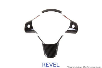 Revel GT Dry Carbon Steering Wheel Insert Cover 3pc for Tesla Model 3