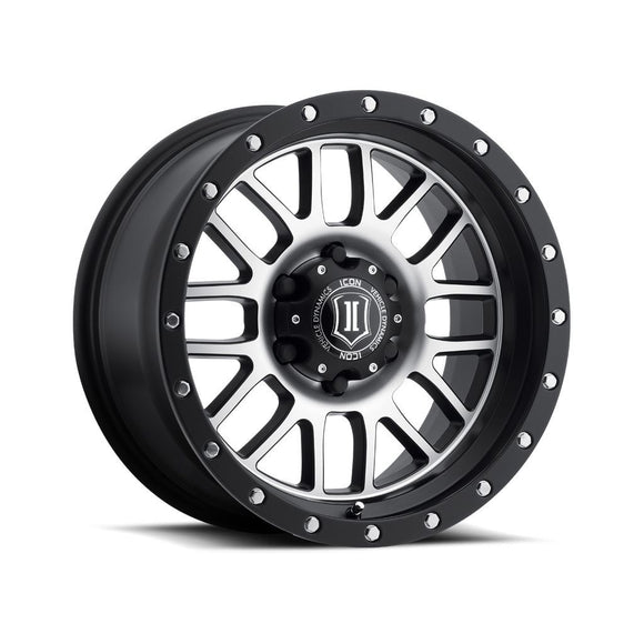 ICON ALLOYS ALPHA SAT BLK MACH - 17 X 8.5 / 6 X 5.5 / 0MM / 4.75