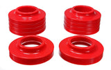Energy Suspension Coil Spring Isolator Set Red 84-06 Jeep Part# 2.6102R