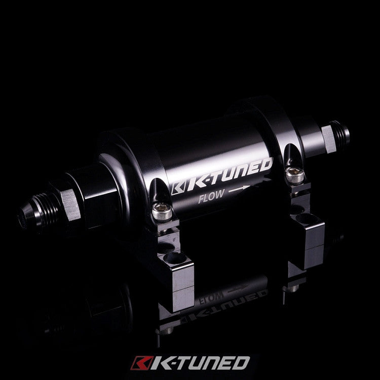 KTUNED 10AN HIFLOW INLINE FUEL FILTER UNIVERSAL KTDMFF010