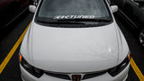 K-Tuned Windshield Banner -WHITE 28" WIDE KTD-WSB-V28