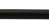 Vibrant 20ft Roll of -8AN Black Nylon Braided Flex Hose - Hose ID 0.44" 11978