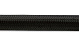 Vibrant 20ft Roll of -6AN Black Nylon Braided Flex Hose - Hose ID 0.34" 11976