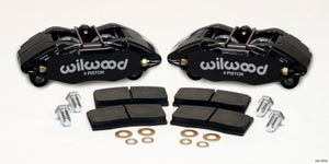Wilwood DPHA Front Caliper & Pad Kit Black Honda / Acura w/ 262mm OE Rotor