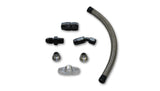 Vibrant 10282 Universal Oil Drain Kit Top Mount Turbo setups 20" long line