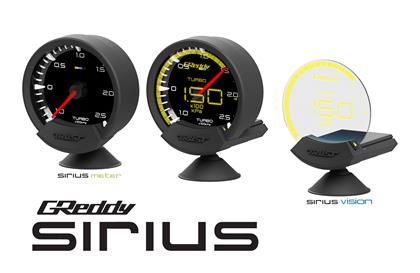 GReddy Sirius Vision Display (Turbo/ Press/ Temp/Voltage)68mm Clear Thin-Film EL Display Gauge