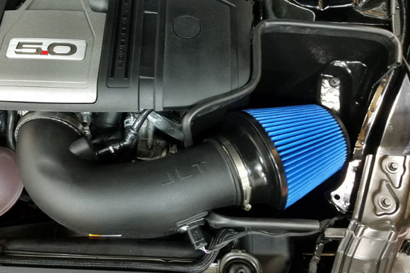 JLT Cold Air Intake Kit w/Blue Filter - Tune Req for 18-19 Ford Must GT Blk Text