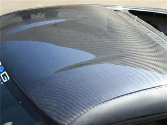 NRG Innovations Carbon Roof Cover Overlay - Honda Civic 2dr Coupe EK9 with Sunroof 96-00 CARB-RC-11-S