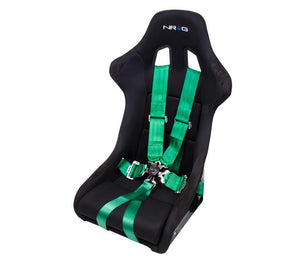 NRG Innovations 3 in. 6 Point Seat Belt Harness & Cam Lock, Green, SBH-6PCGN