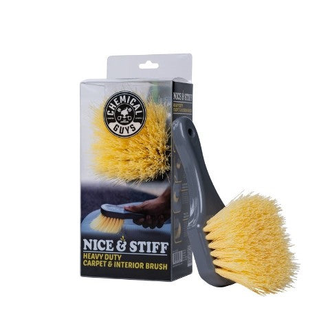 Chemical Guys Stiffy Brush For Carpets & Durable Surfaces - Yellow (P12)