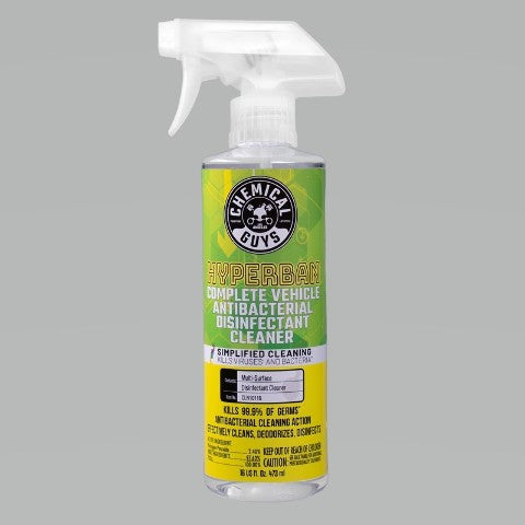 Chemical Guys Hyperban Complete Vehicle Antibact Disinfectant Cleaner-16oz(P6)