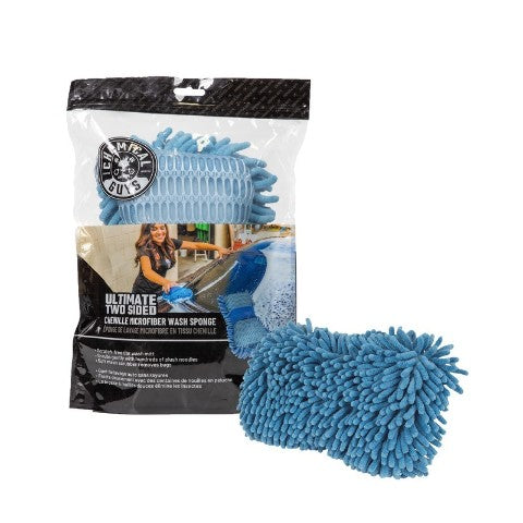 Chemical Guys Ultimate Two Sided Chenille Microfiber Wash Sponge - Blue (P12)